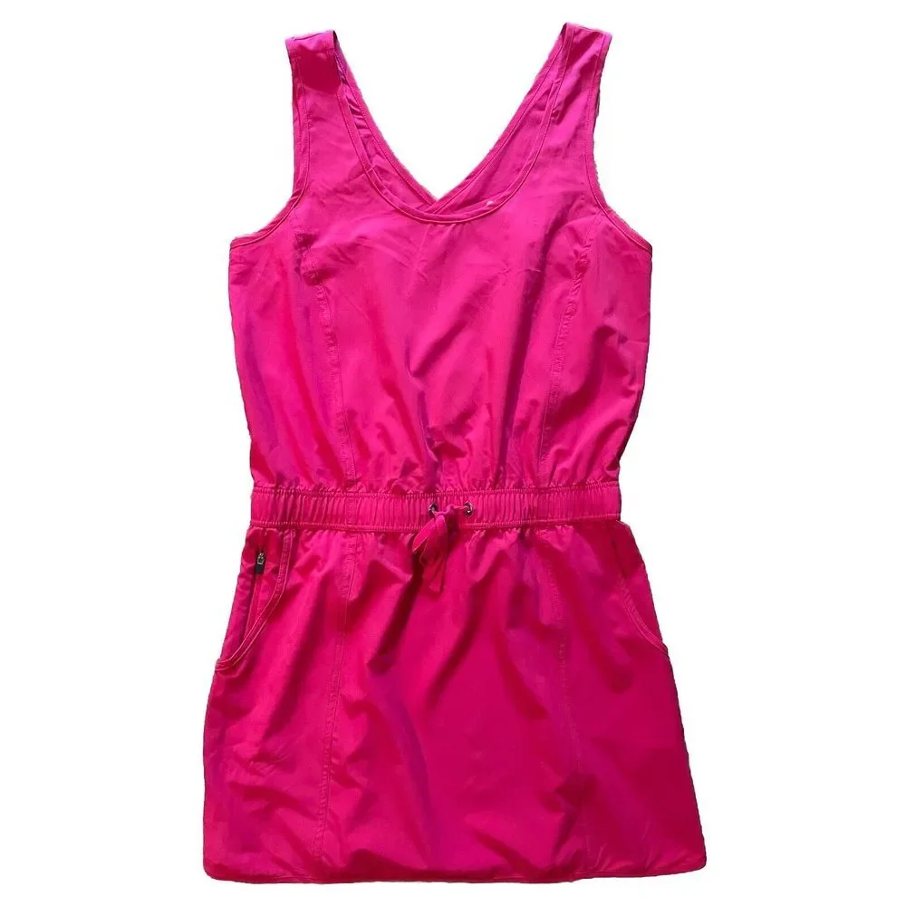 Mountain‎ and Isles Active Dress Womens Large Pink Drawstring Sporty Performance
